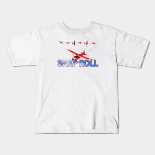 Aerobatic Flying Snap Roll Kids T-Shirt